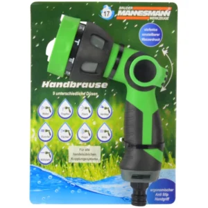 BRÜDER MANNESMANN Gartenbrause, 9 Sprühfunktionen