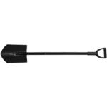 BRÜDER MANNESMANN Metall-Spaten, Länge: 1.180 mm, schwarz