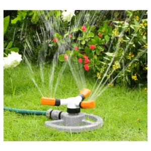 Bradas 3-Arm-Rasensprenger WHITE LINE, grau/weiß/orange