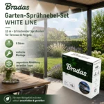 Bradas Garten-Sprühnebel-Set WHITE LINE, 15 m
