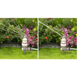 Bradas Kreisregner WHITE LINE, 4 Funktionen, mit Erdspieß