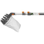 Bradas Obstpflücker, mit Teleskopstiel, silber/orange