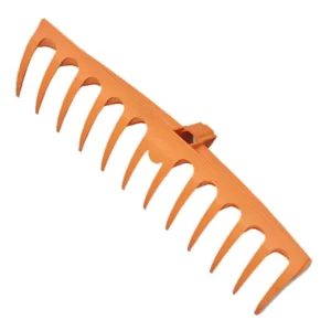 Bradas Rechen-Aufsatz TQ, 12 Zinken, orange