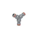 Bradas Schlauchverbinder WHITE LINE Y-Stück, 1/2", grau
