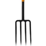Bradas Spatengabel, Länge 1.250 mm, 4 Zinken, schwarz/orange