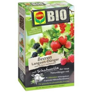 COMPO BIO Beeren Langzeit-Dünger mit Schafwolle, 2 kg