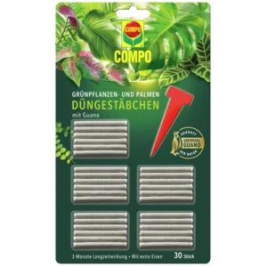 COMPO Grünpflanzen- und Palmen Düngestäbchen mit Guano
