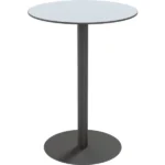 PAPERFLOW Garten-Stehtisch CROSS, (B)600 x (T)600 mm, grau