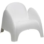 PAPERFLOW Kunststoff-Sessel DUMBO, weiß, 4er-Set