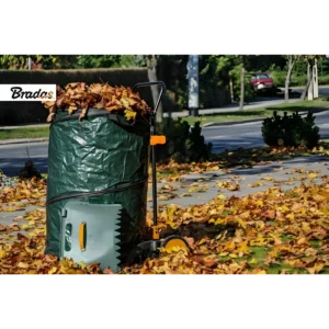 Bradas Fahrbarer Laubsammler multibin, faltbar, 160 liter