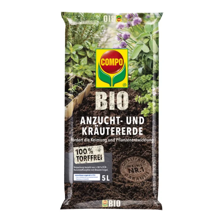 COMPO BIO Anzucht- und Kräutererde torffrei, 5 Liter