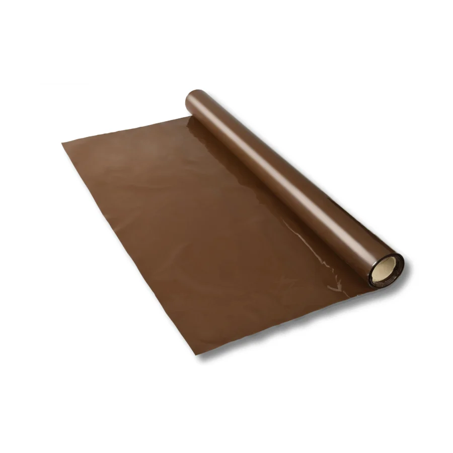 Hochbeetfolie braun, 35 x 25 m, 210 g/m², witterungsbeständig für optimalen Pflanzen- und Erdschutz im Garten.