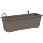tera Blumenkasten-Set "Birka", inkl. Halter, sand