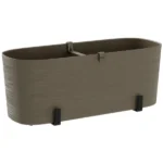 tera Blumenkasten-Set "Paros", inkl. Halter, sand