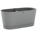 tera Blumenkasten "Vega", Breite: 400 mm, fog grey