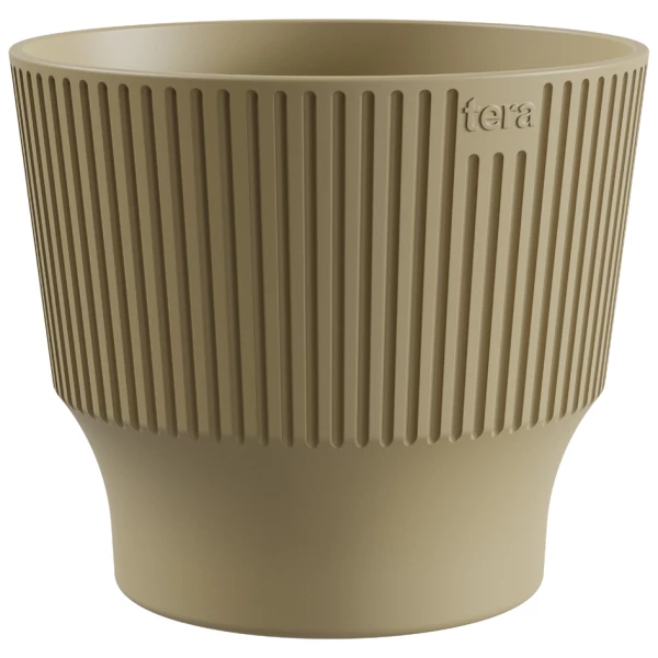 tera Übertopf "Mini", Durchmesser: 150 mm, desert 2 tera Übertopf Mini, Durchmesser 150 mm, eleganter Sandton, ideal für kleine Pflanzen und moderne Wohnräume, aus robustem Kunststoff.