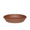 terra-Untersetzer Auro Round, Durchmesser 460 mm, terrakotta, langlebig und ideal für Blumen- und Pflanzgefäße, schützt Ihren Balkonboden.