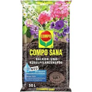 COMPO SANA Balkon- und Kübelpflanzenerde, 50 Liter