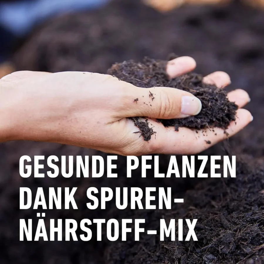 COMPO SANA Balkon- und Kübelpflanzenerde, 50 Liter, nährstoffreiche Mischung für gesundes Pflanzenwachstum, ideal für Balkon und Terrasse.