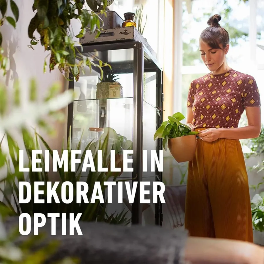 COMPO BIO Gelb-Sticker Leimfalle, insektizidfrei, effektiv gegen Schädlinge, ideal für biologischen Gartenbau, 5 Stück.