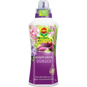 COMPO Blühpflanzendünger, 1 Liter Dosierflasche