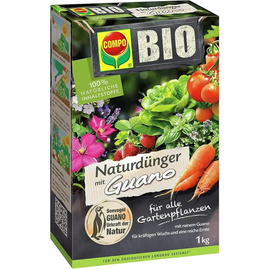 Guano Naturdünger 1 kg, ideal für kräftiges Pflanzenwachstum, organisch & nachhaltig, fördert die Gesundheit Ihrer Pflanzen.