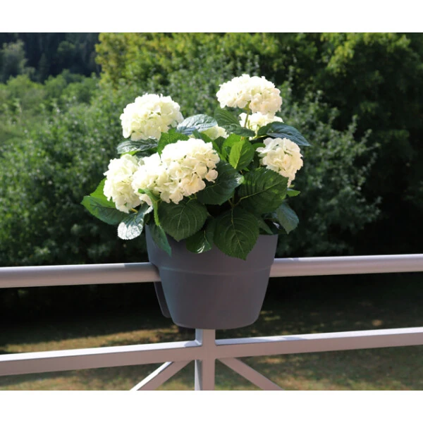 EDA Geländertopf “OSAKA”, Durchmesser: 300 mm, anthrazit