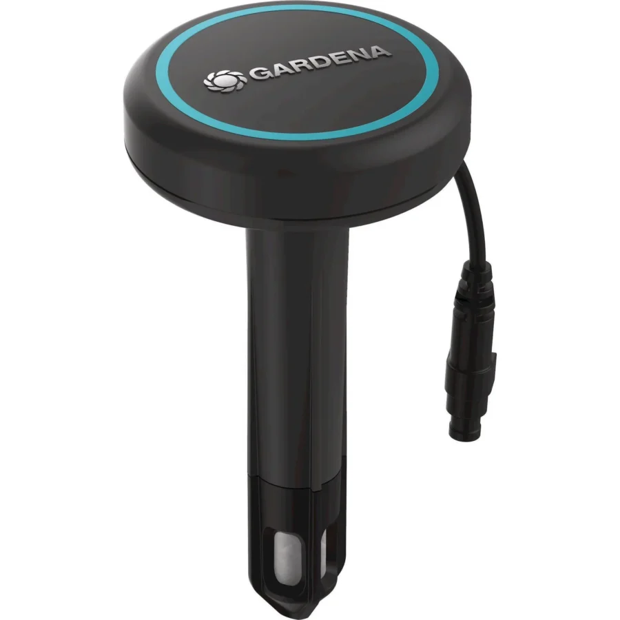 Gardena Bodenfeuchtesensor, ideal für präzise Pflanzenbewässerung, kabellos, wetterfest, sorgt für gesundes Wachstum im Garten.