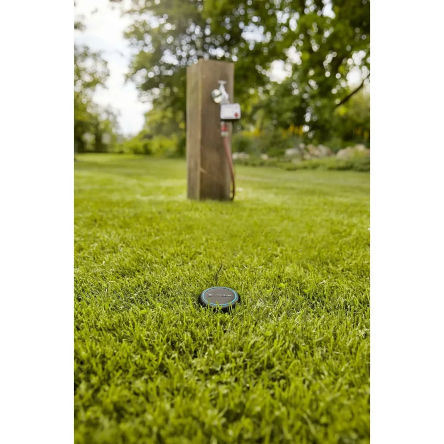 Gardena Bodenfeuchtesensor 10 für präzise Pflanzenbewässerung, kabellos, optimal für Gärten und Beete.