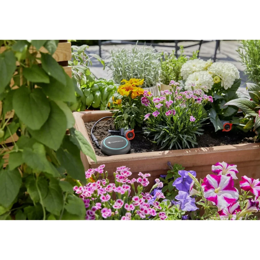 Gardena Bodenfeuchtesensor 12, präzise Messung der Bodenfeuchtigkeit, ideal für gesunde Pflanzenpflege, kabellos, einfache Handhabung.