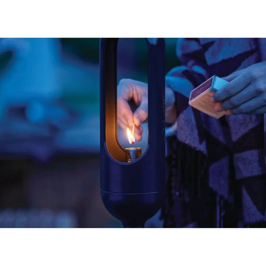 Gardena ClickUp Fackel 9, stilvolle Gartenbeleuchtung für gemütliche Abende, robustes Edelstahl, einfach zu installieren.