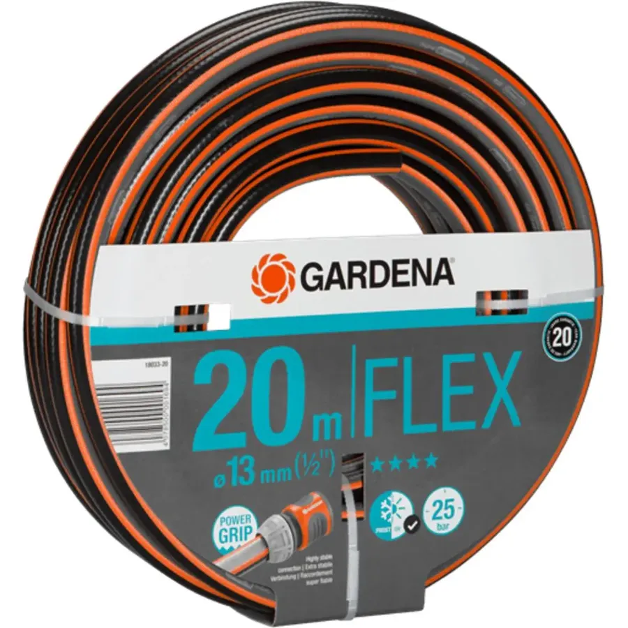 Gardena Comfort FLEX Schlauch 13 mm, 20 m, ideal für effizientes Gießen im Garten, flexibel und langlebig.