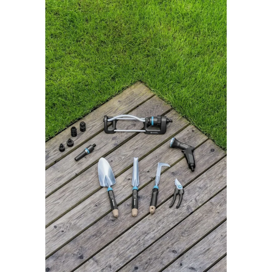 Gardena EcoLine Gartenschere 14, ergonomisch, aus 70% recyceltem Kunststoff, ideal für präzise Schnitte und nachhaltige Gartenarbeit.