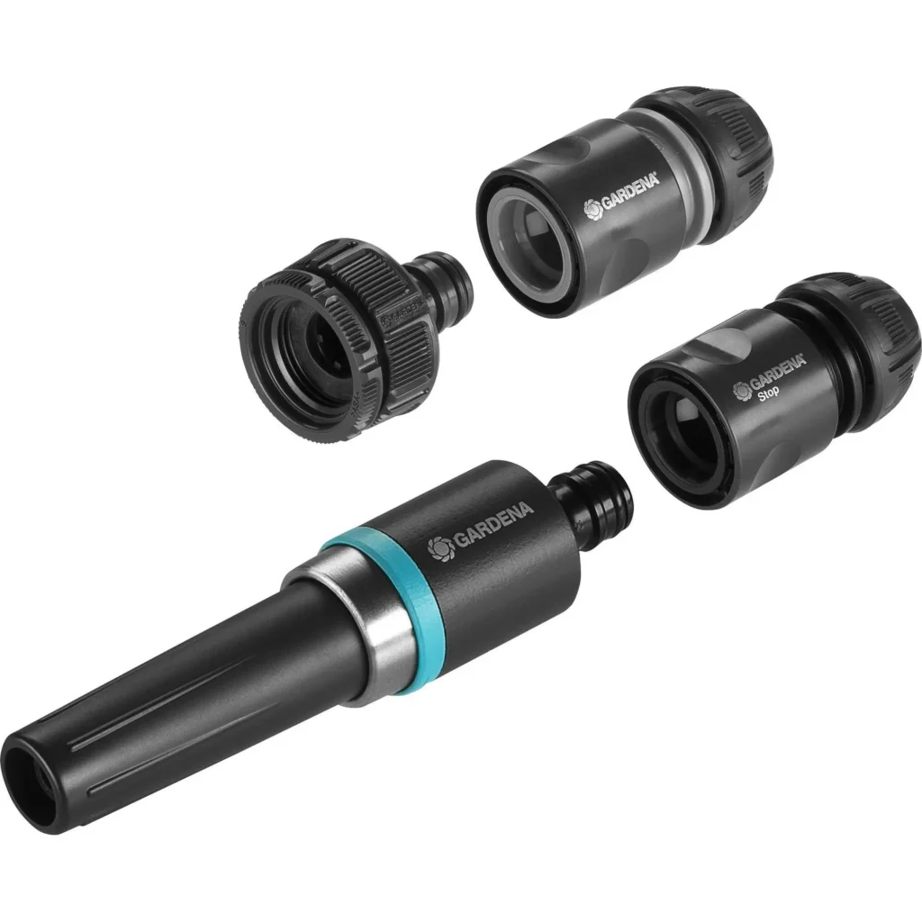 Gardena EcoLine Grundausstattung, inklusive hochwertiger Gartengeräte, ideal für nachhaltige Gartenpflege, robust und ergonomisch.