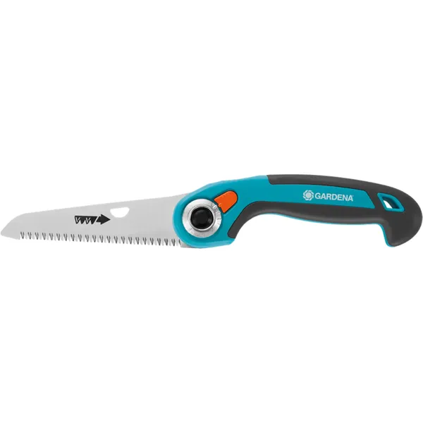 Gardena Garten-Klappsäge 135 P – handliche, scharfe Klappsäge aus hochwertigem Stahl für müheloses Schneiden von Ästen, ideal für Gartenliebhaber.