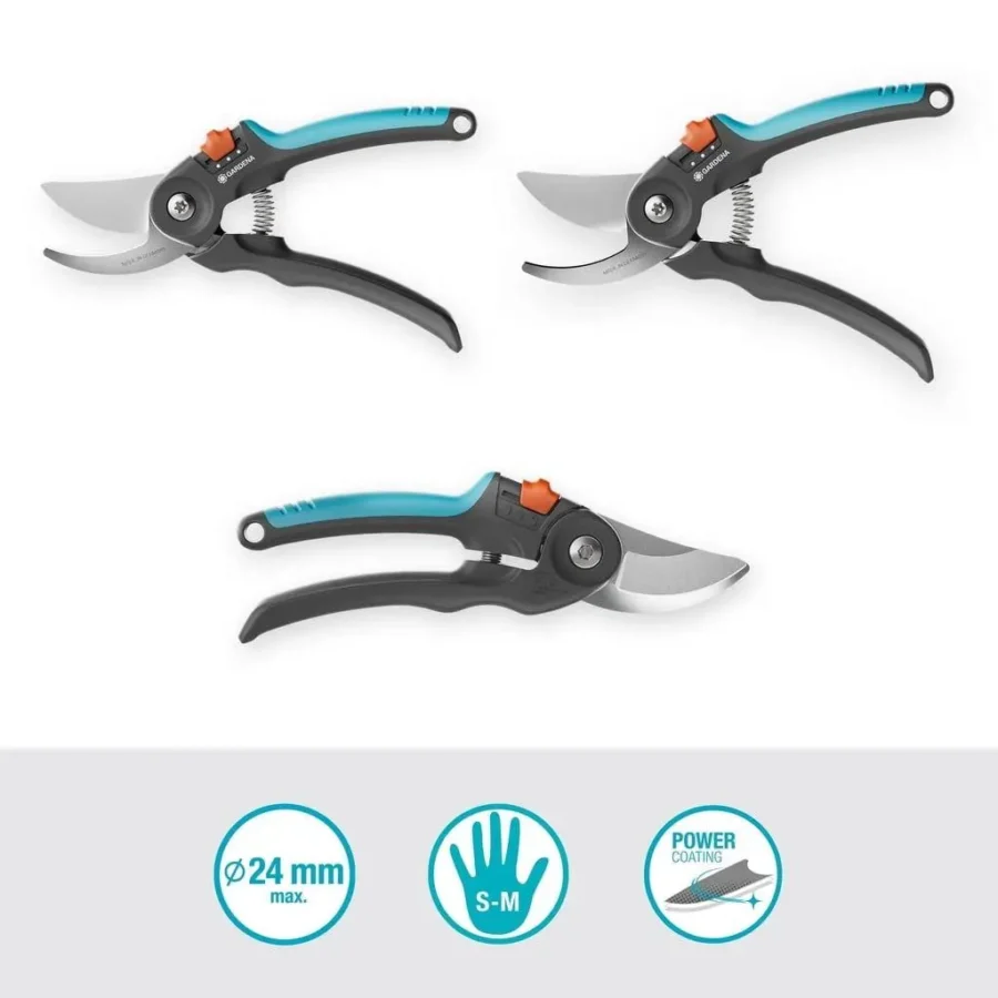 Gardena PremiumCut Flex Gartenschere, ergonomisches Design, ideal für präzise Schneidarbeiten im Garten, langlebiges Material.