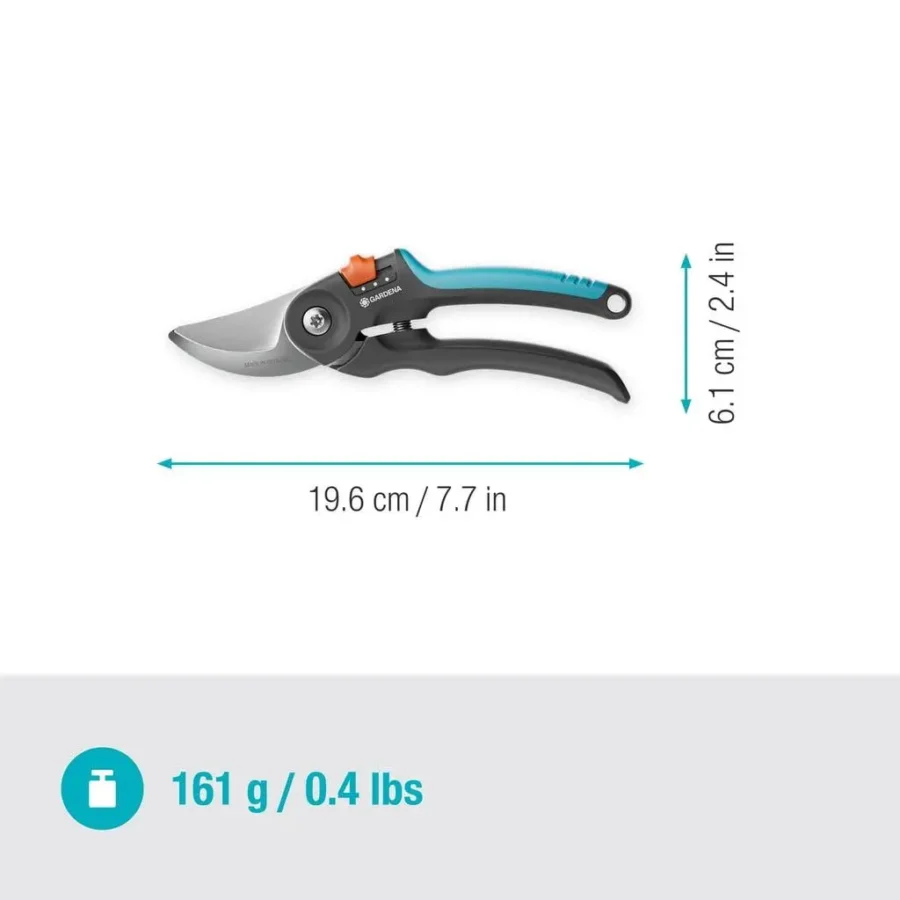 Gardena Gartenschere PremiumCut Flex 3, ergonomisch, rostfreier Stahl, ideal für präzise Schnitte in jedem Garten.