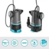 Gardena Klar-Schmutzwasser-Tauchpumpe 20000 BASIC, leistungsstark, ideal für schnelle und effiziente Wasserentfernung, robust und langlebig.