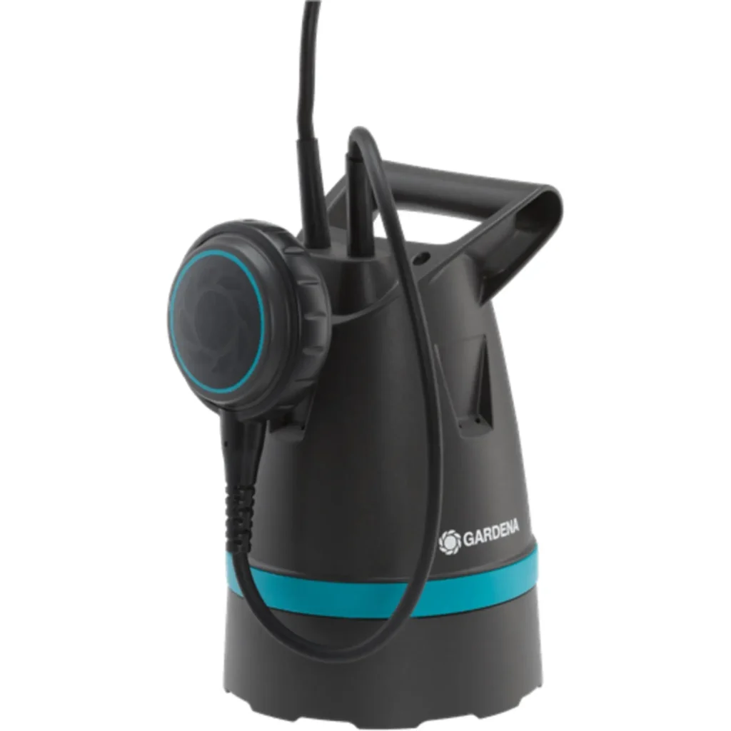 Gardena Klarwasser Tauchpumpe 8600 BASIC, 8600 l/h Fördermenge, ideal für die Gartenbewässerung und leichten Abfluss von klaren Wasserquellen.