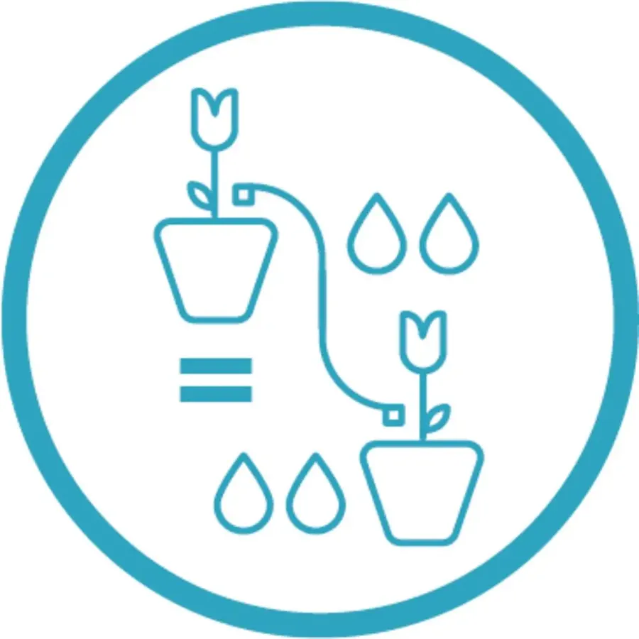 Gardena Micro Drip System Endtropfer, 2 l/h, druckregulierend, 10 Stück, ideal für gezielte Bewässerung im Garten.