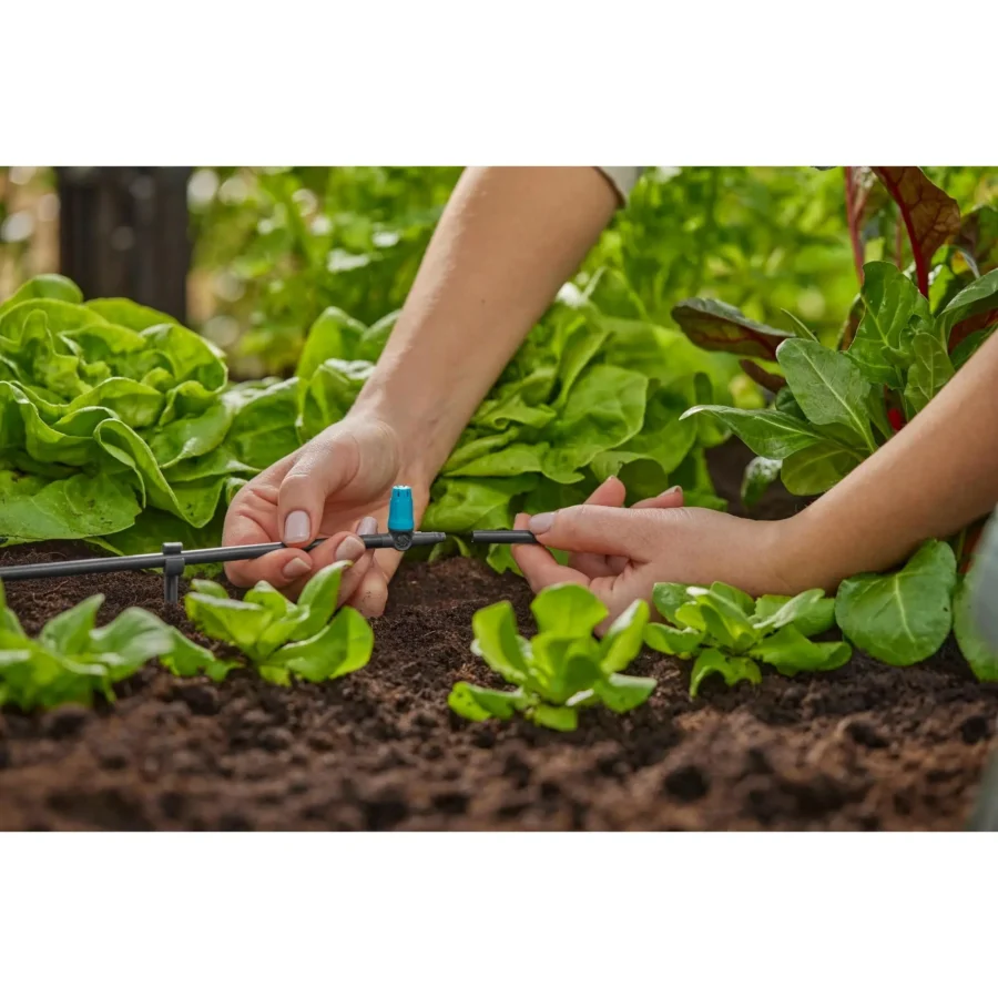 Gardena Micro-Drip-System Kleinfelddüse für präzise Pflanzenbewässerung, bewässern Sie gezielt, ideal für kleine Gärten und Balkone.