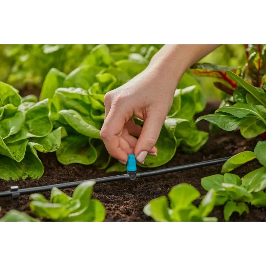 Gardena Micro-Drip-System Kleinfächendüse, präzise Bewässerung für Pflanzen, ideal für Garten und Balkon, leicht anzubringen.