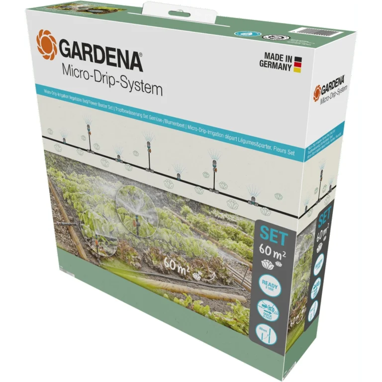 Gardena Micro-Drip-System Tropfbewässerung Set Gemüse-/Blumenbeet (60 m²)