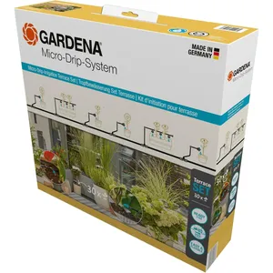 Gardena Micro-Drip-System Tropfbewässerung Set Terrasse (30 Pflanzen)
