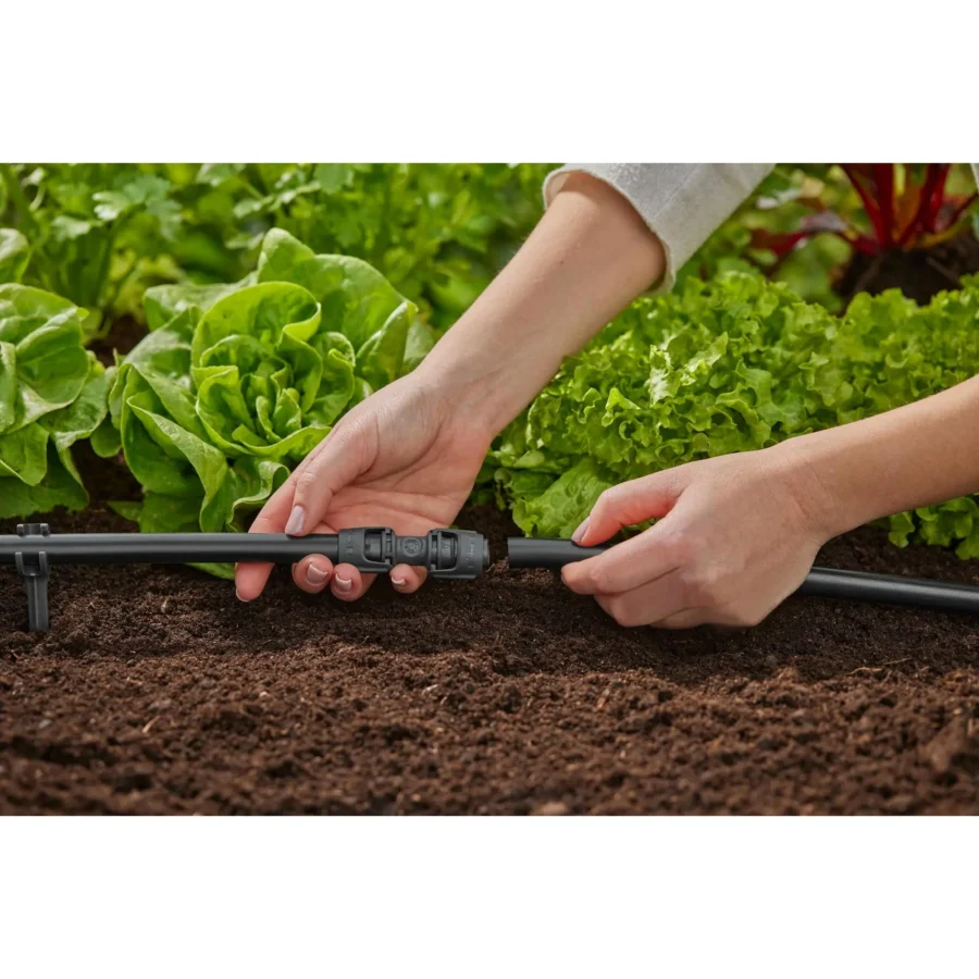Gardena Micro-Drip-System Verbinder 13 mm, 3 Stück, für effiziente Bewässerung und einfache Installation im Garten.