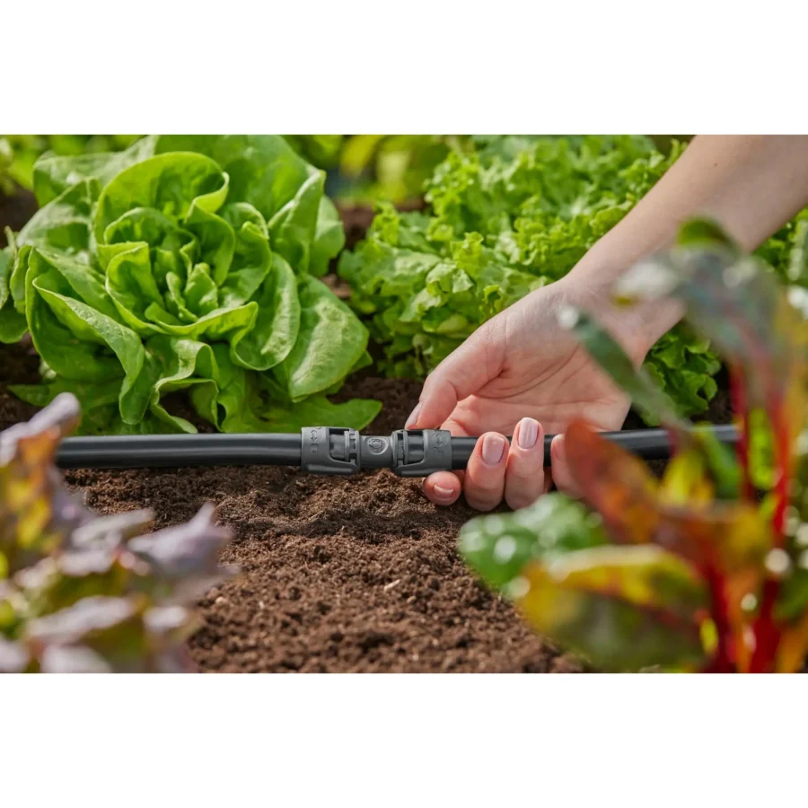 Gardena Micro-Drip-System Verbinder 13 mm, 3 Stück, ideal für präzise Bewässerung im Garten, leicht zu montieren.