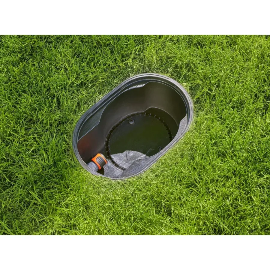Gardena Pipeline-Set AquaPrecise für unterirdische Bewässerung, effizient, wassersparend und ideal für Gartenliebhaber, einfach installierbar.