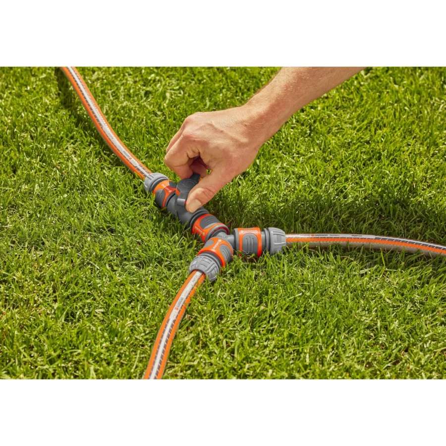 Gardena Regulierventil 3, präzise Anpassung des Wasserflusses, ideal für Sprinkleranlagen und effiziente Bewässerungssysteme.