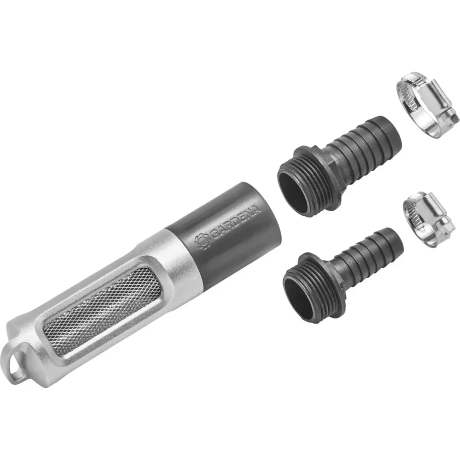 Gardena Saugfilter mit Rückflussstop, 19 mm, für effiziente Gartenbewässerung, schützt vor Schmutz und sorgt für optimalen Wasserfluss.