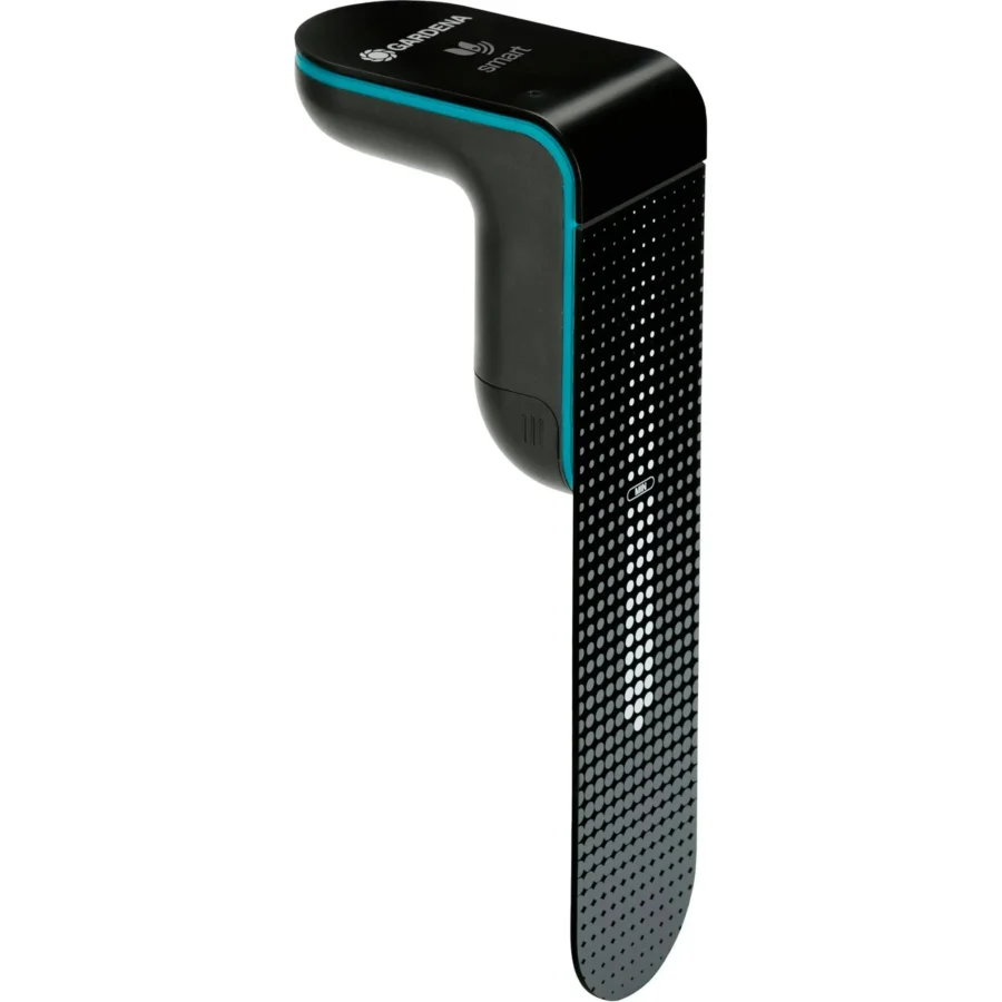 Gardena Smart Sensor Bodenfeuchte, präzise Messung der Bodenfeuchte, automatisches Bewässerungssystem, ideal für gesunde Pflanzenpflege.
